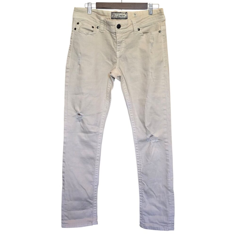 Women's BKE Payton Low Rise Distressed Wheat Jeans sz 31